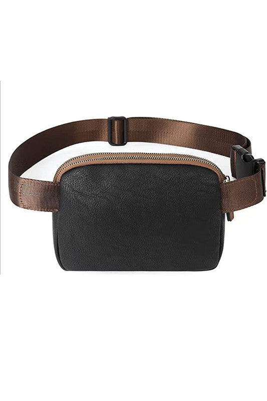 VEGAN LEATHER CROSSBODY SLING BAG