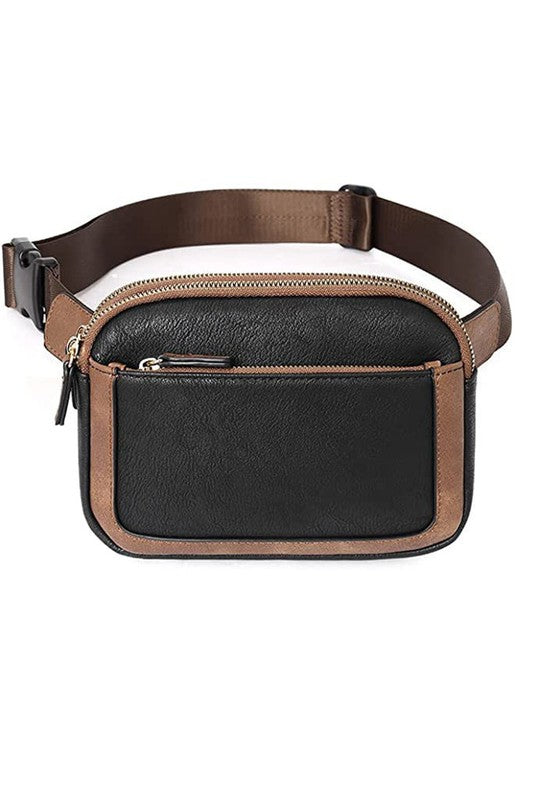 VEGAN LEATHER CROSSBODY SLING BAG