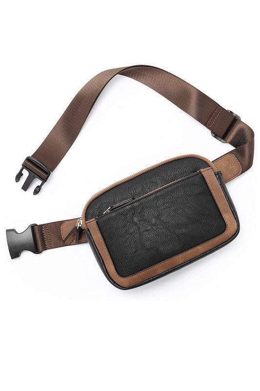 VEGAN LEATHER CROSSBODY SLING BAG