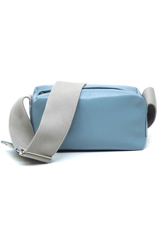 WIDE GUITAR STRAP BOXY CROSSBODY BAG