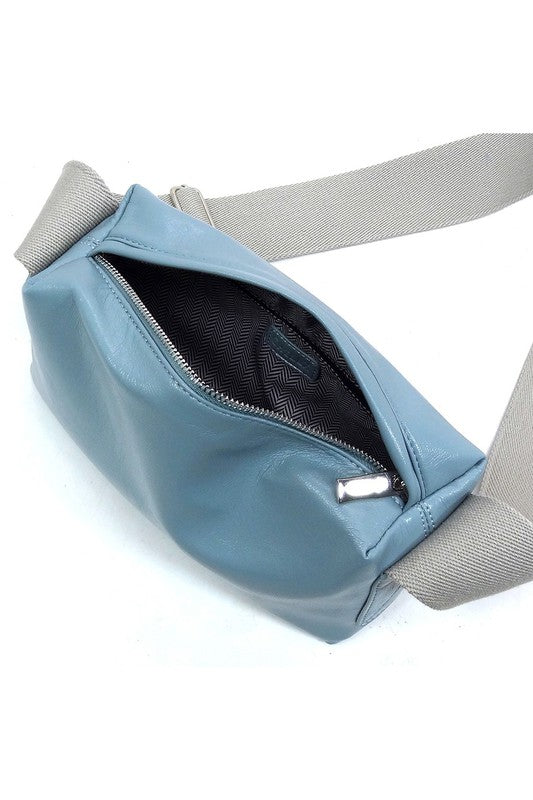 WIDE GUITAR STRAP BOXY CROSSBODY BAG