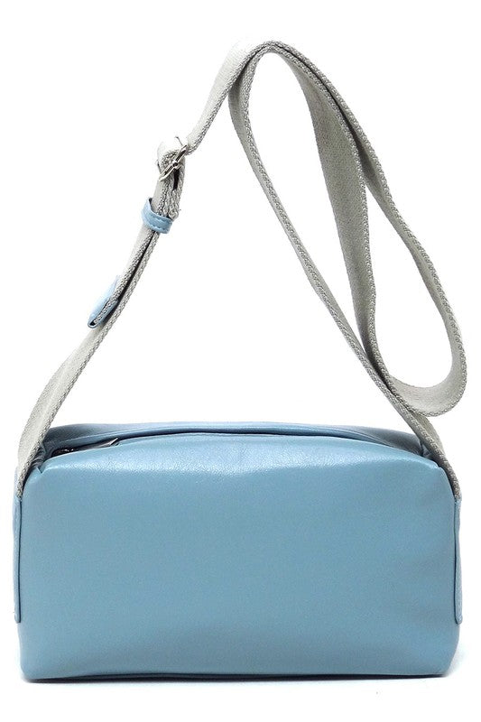 WIDE GUITAR STRAP BOXY CROSSBODY BAG