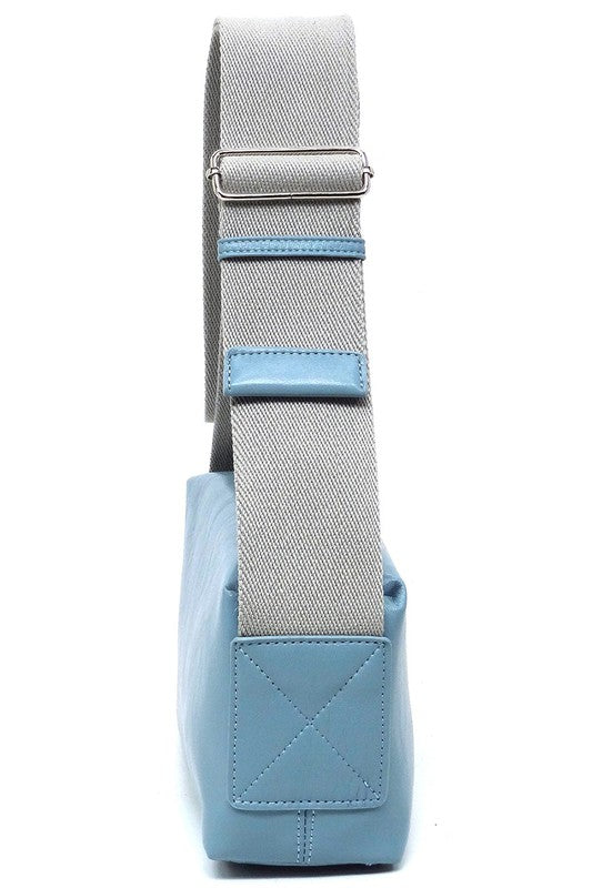 WIDE GUITAR STRAP BOXY CROSSBODY BAG