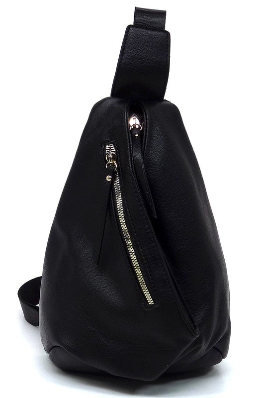 VEGAN LEATHER FASHION SLING BACKPACK