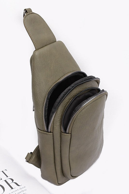 Guitar Strap Iconic Faux Leather Sling Bag