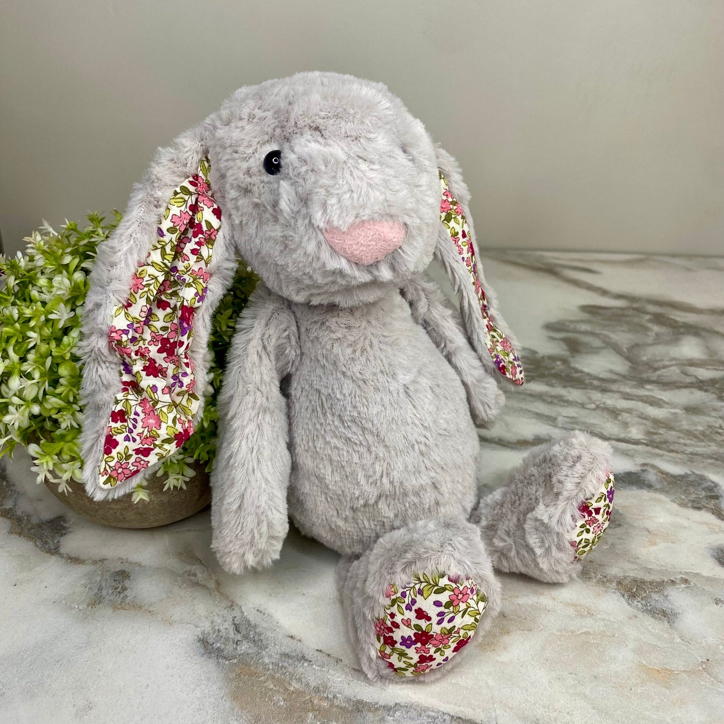 Bunny Floral Plush