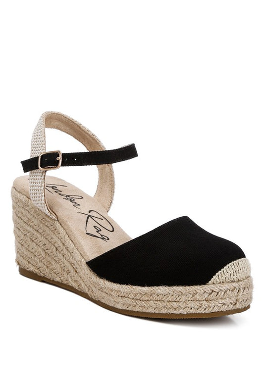 TRAND WEDGE ESPADRILLE SANDALS
