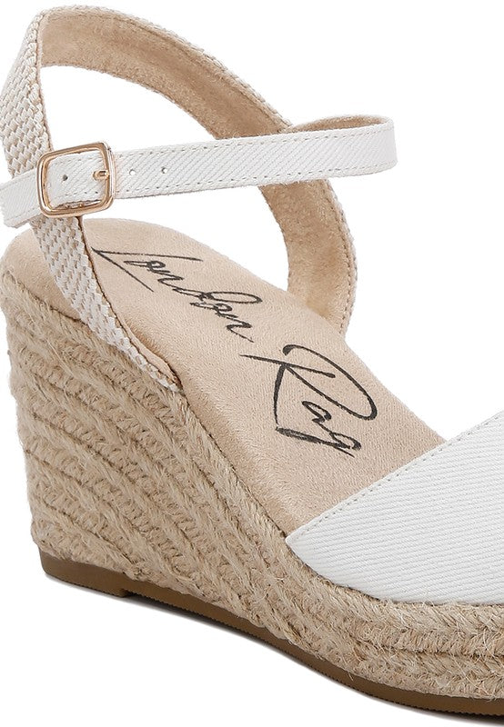 TRAND WEDGE ESPADRILLE SANDALS