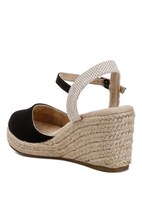TRAND WEDGE ESPADRILLE SANDALS