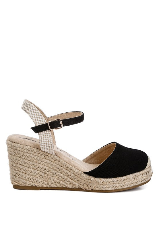TRAND WEDGE ESPADRILLE SANDALS