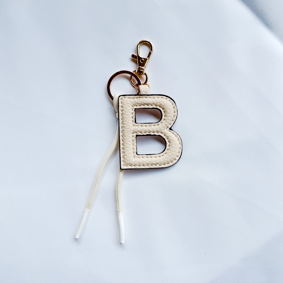 PRETTY SIMPLE VEGAN LEATHER INITIAL BAG CHARMS