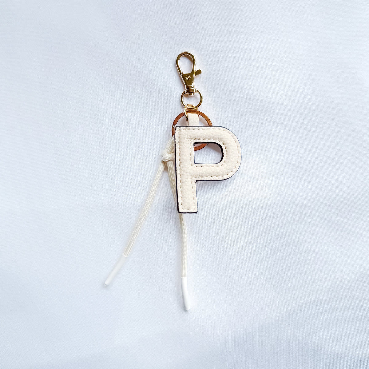 PRETTY SIMPLE VEGAN LEATHER INITIAL BAG CHARMS