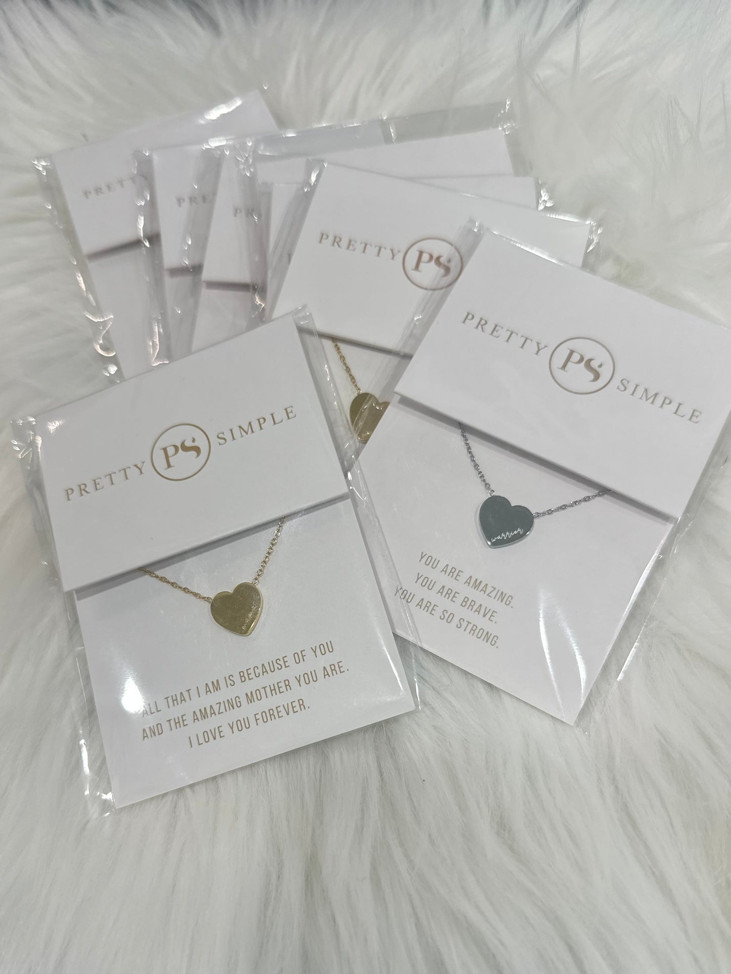 PRETTY SIMPLE SWEET HEART GIFT NECKLACES *WATERPROOF*