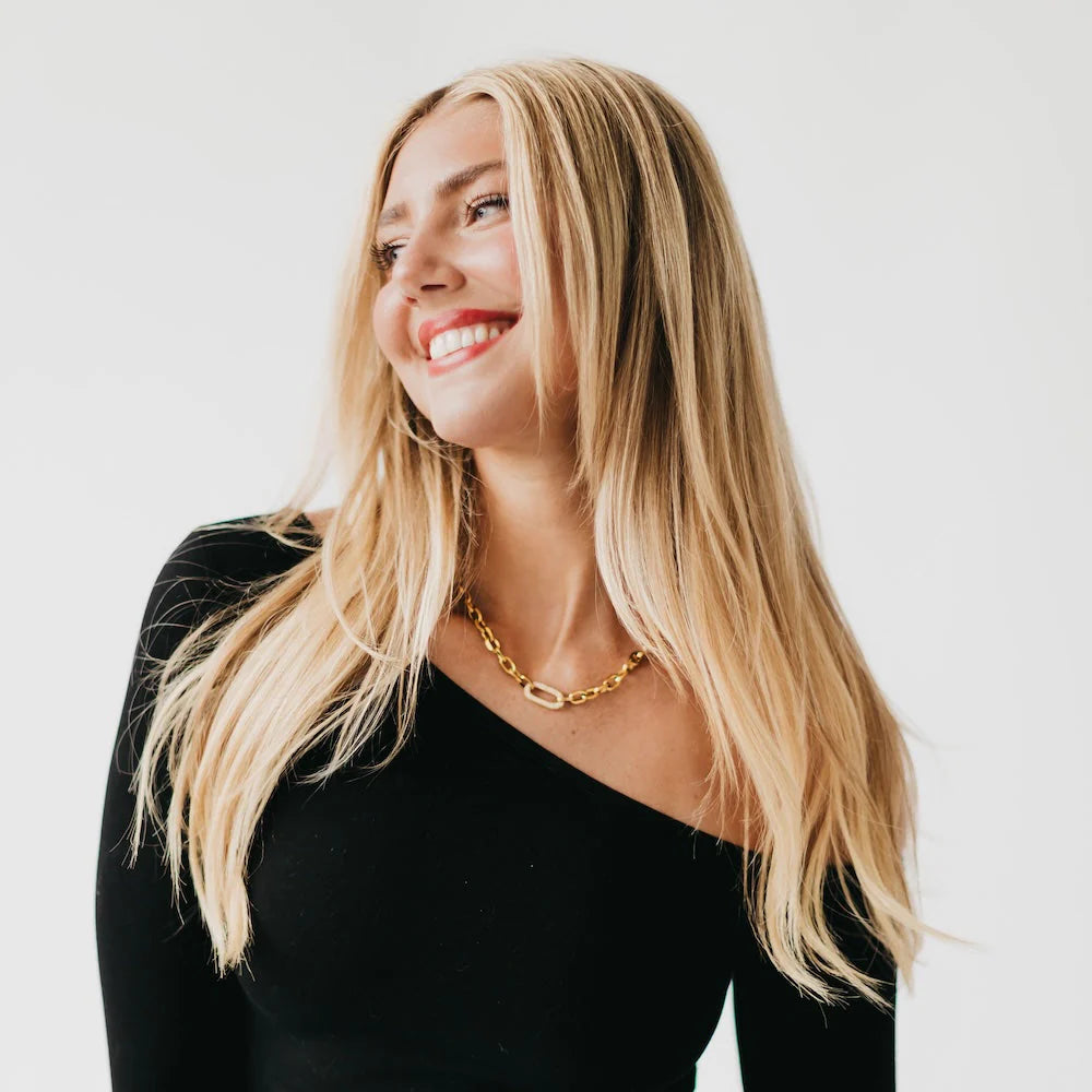 PRETTY SIMPLE MICHAELA DIAMOND CHAIN NECKLACE *WATERPROOF*