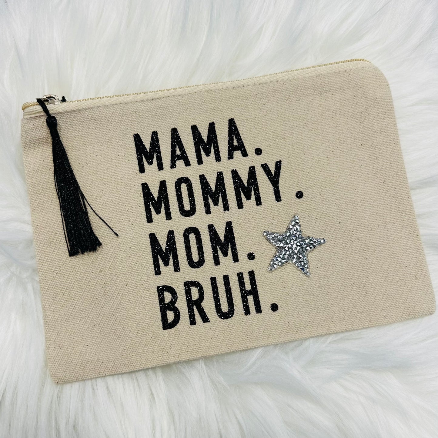 Handmade Canvas Cosmetic Bag/Clutch