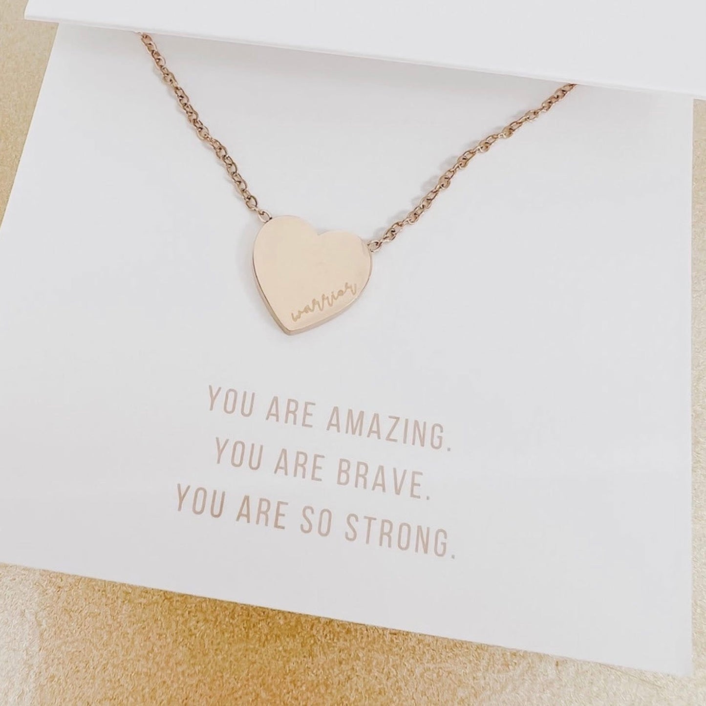 PRETTY SIMPLE SWEET HEART GIFT NECKLACES *WATERPROOF*