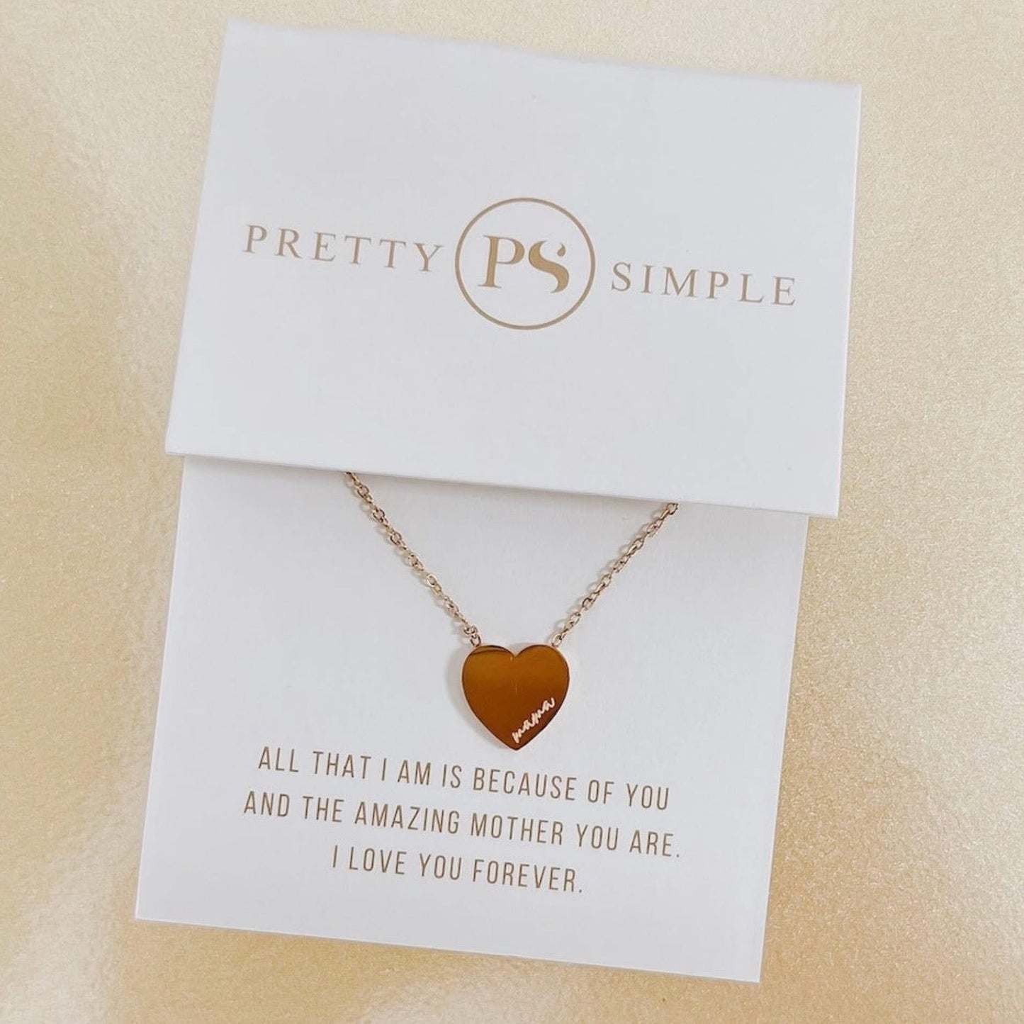 PRETTY SIMPLE SWEET HEART GIFT NECKLACES *WATERPROOF*