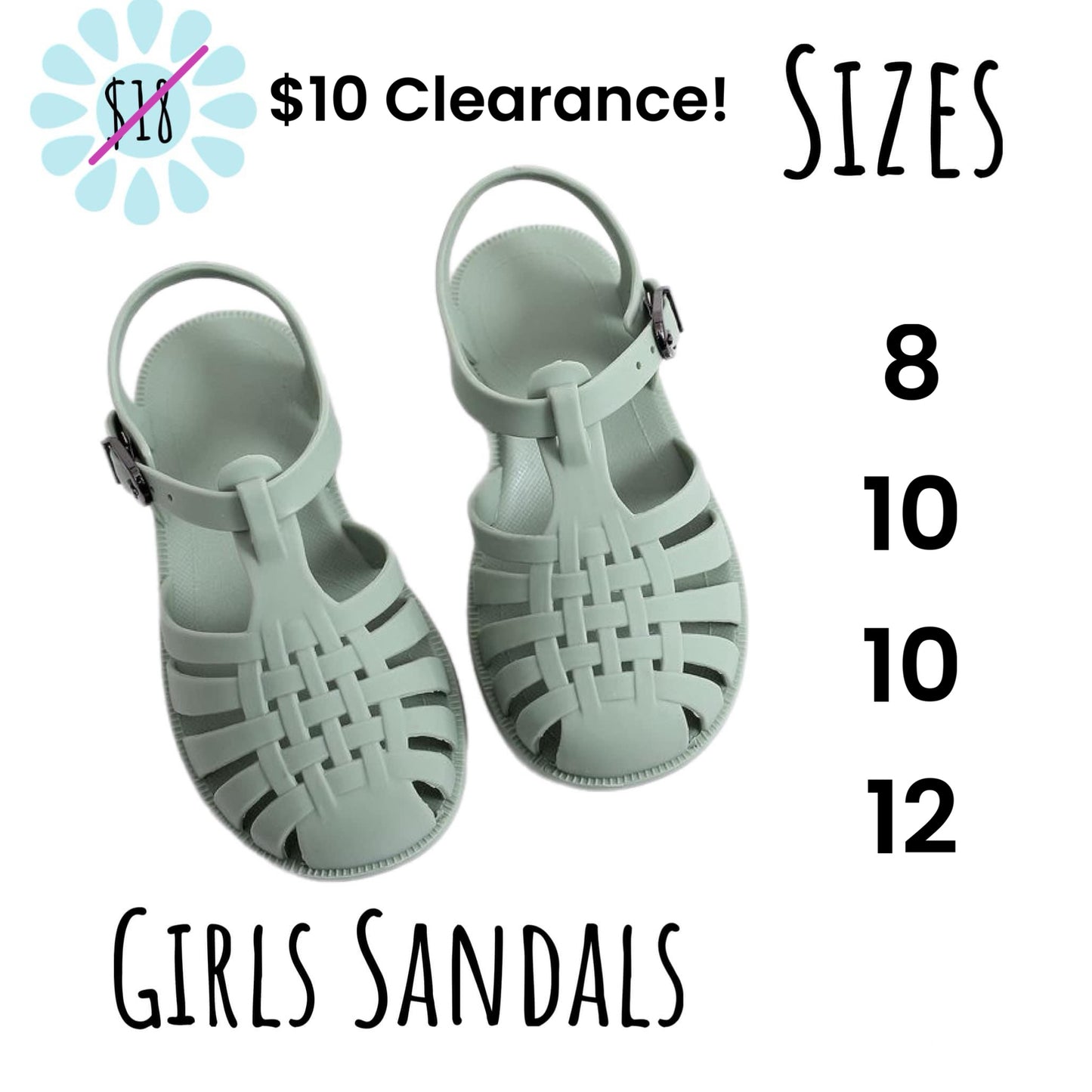 LITTLE GIRLS JELLY SANDALS