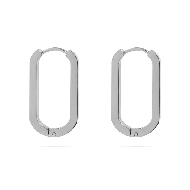 OVAL HUGGIE EARRINGS *WATERPROOF*