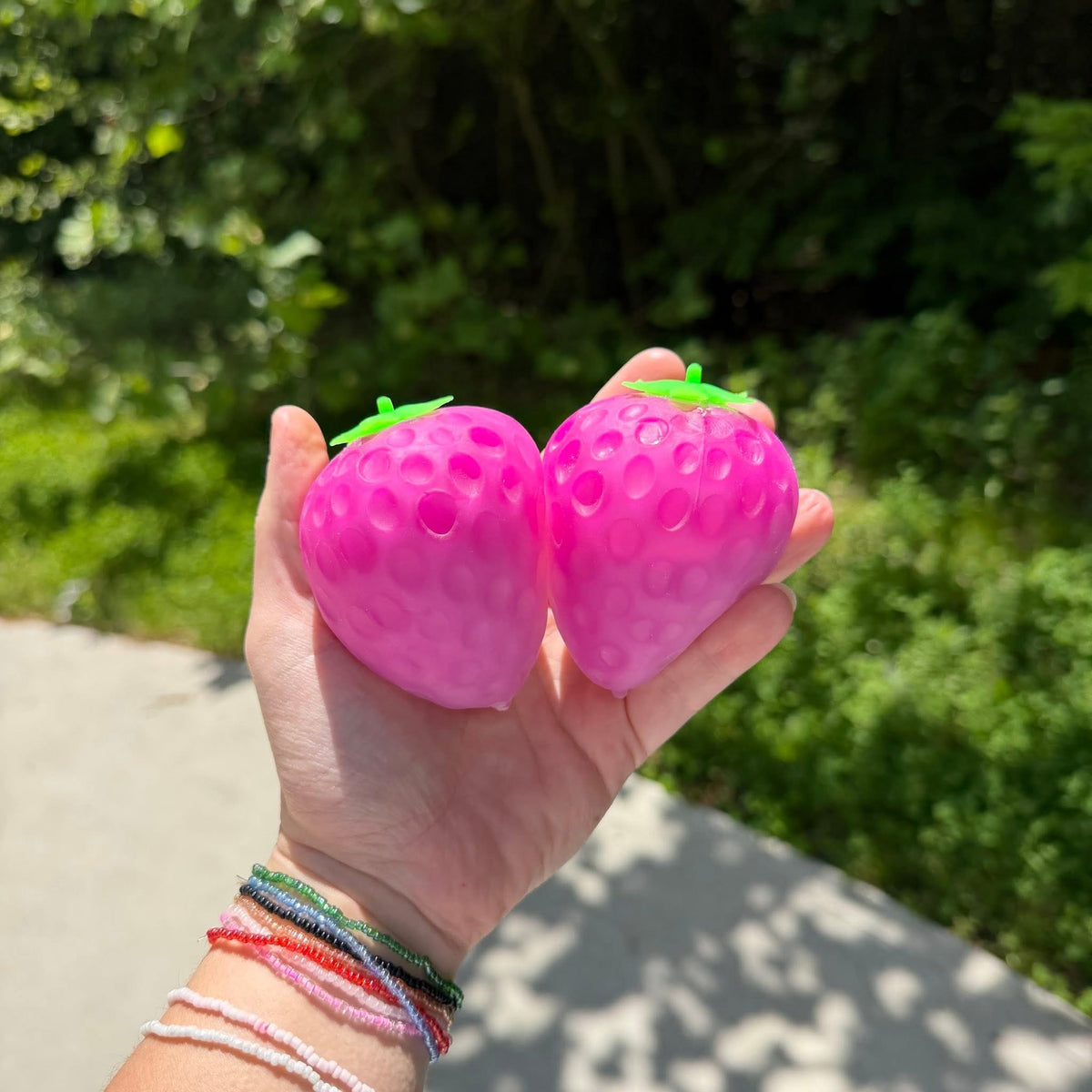 Squishy Toy -Sunlight Color Changing Strawberry