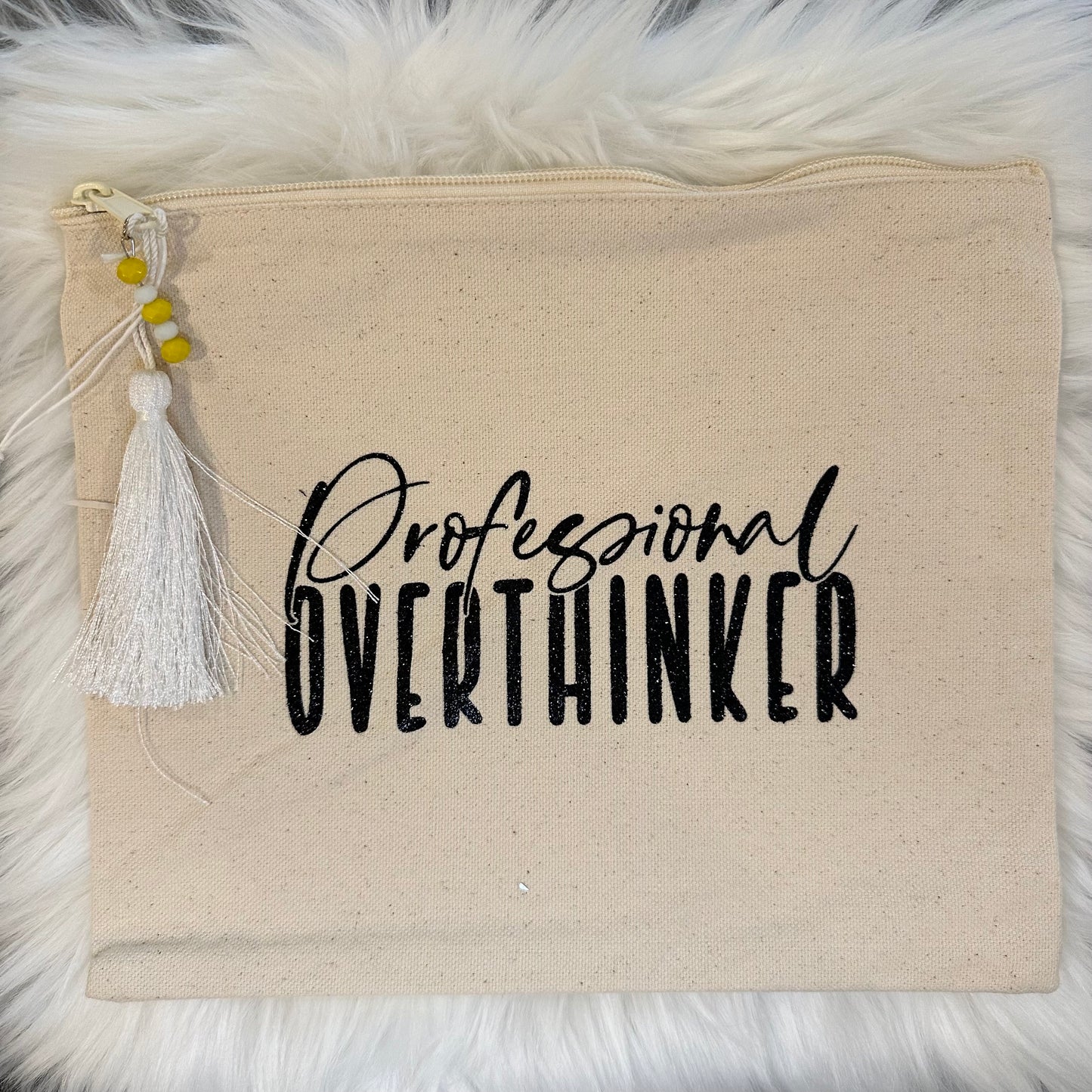 Large Canvas Zippered Bag