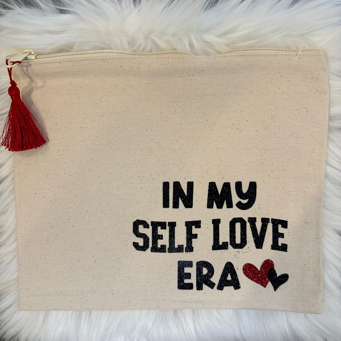 Large Canvas Zippered Bag