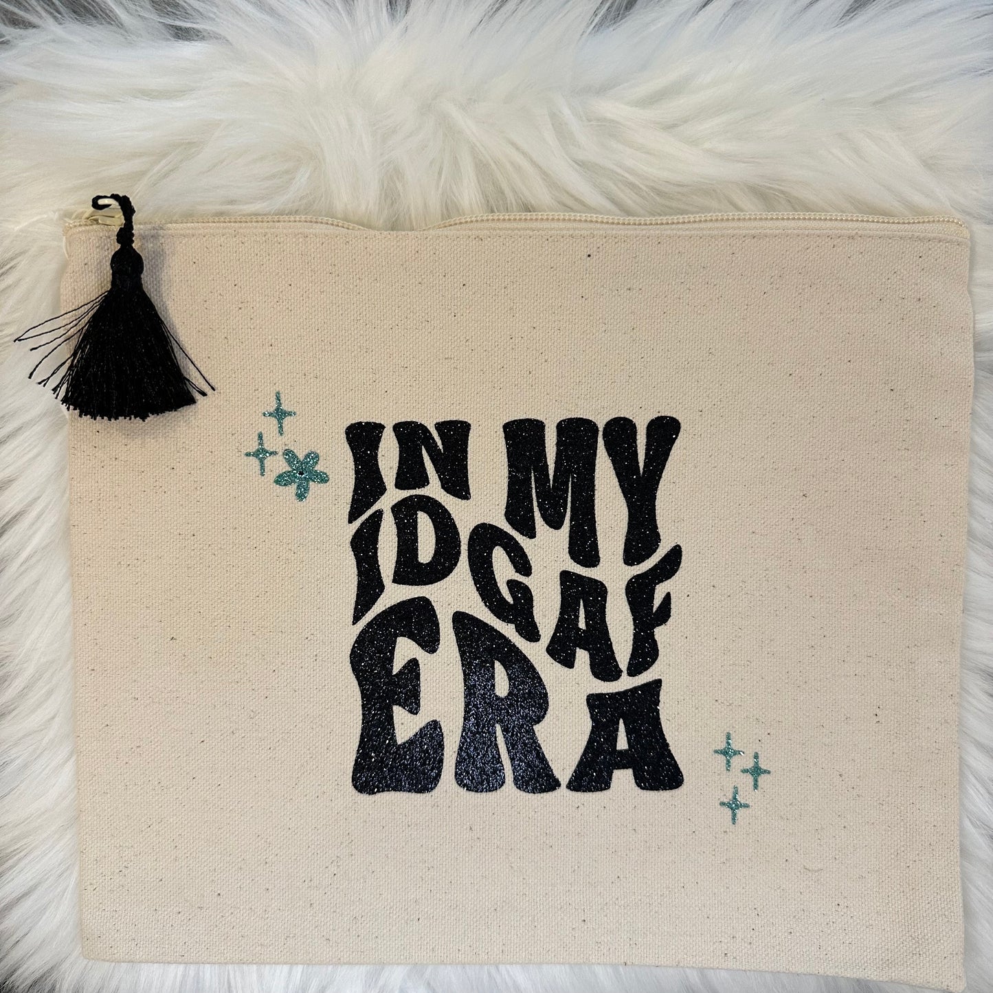 Large Canvas Zippered Bag