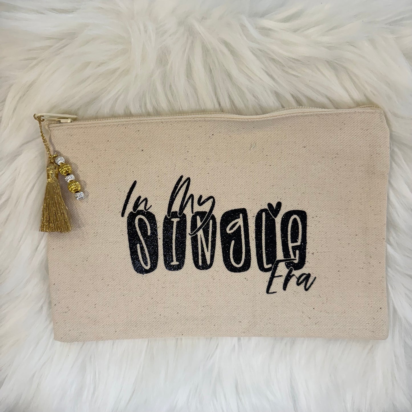 Handmade Canvas Cosmetic Bag/Clutch