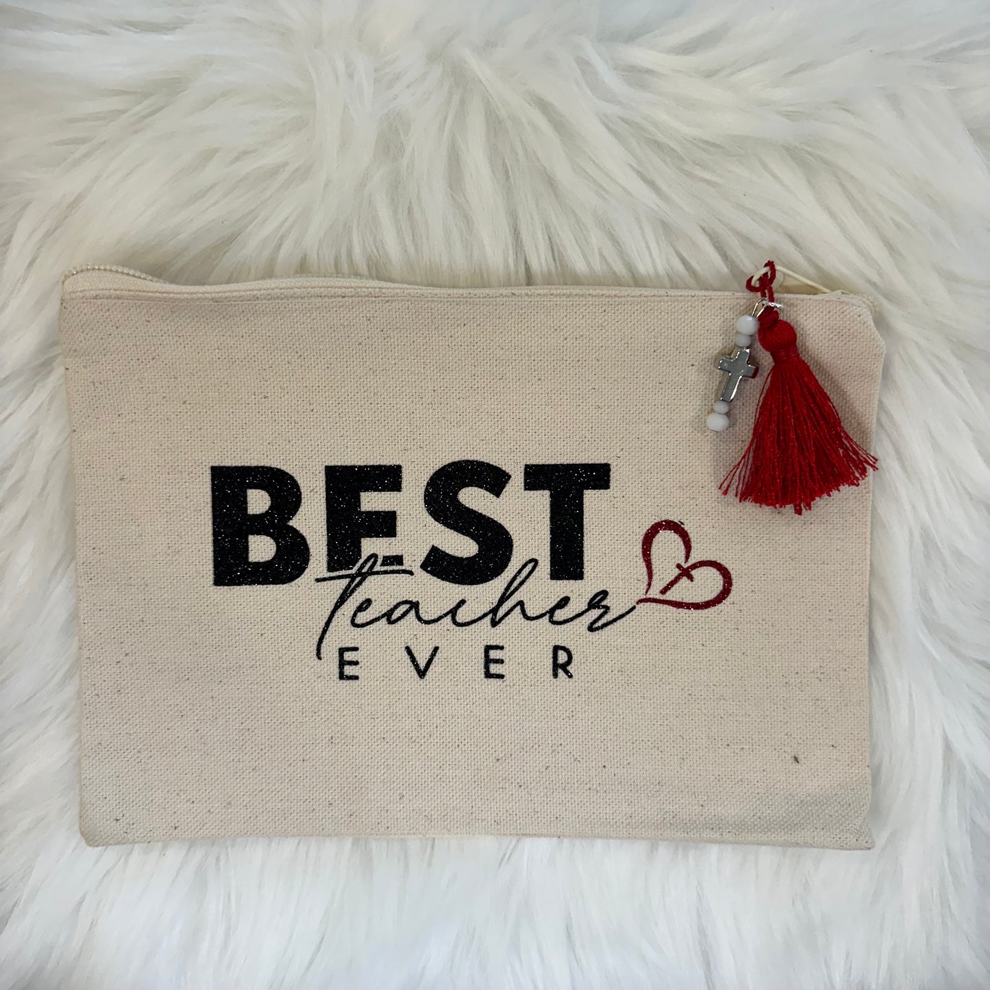 Handmade Canvas Cosmetic Bag/Clutch