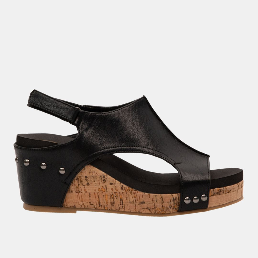 Hannah Slingback Wedge – Cutout Platform Sandal in 8 Stylish Finishes