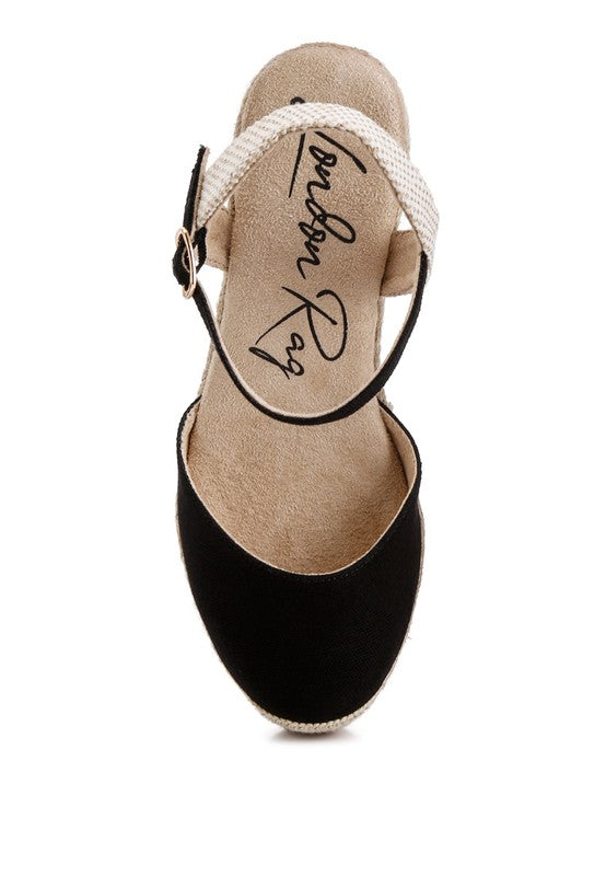 TRAND WEDGE ESPADRILLE SANDALS