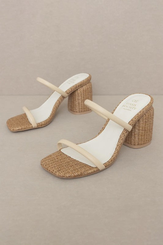 OASIS SOCIETY RAFIA SANDALS