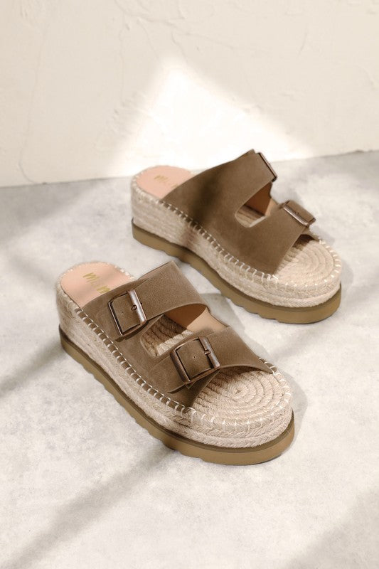 D-HAZEL-ESPADRILLE SANDALS
